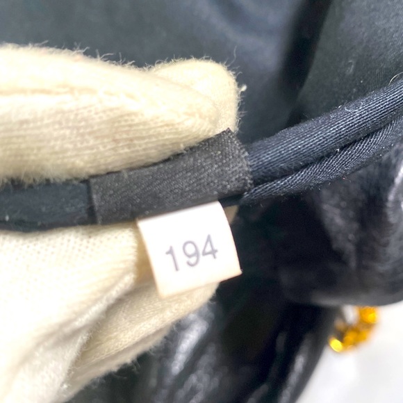 AUTH MIUMIU Vitello Lux Gathered Shopper Shine Bag - Picture 8 of 16